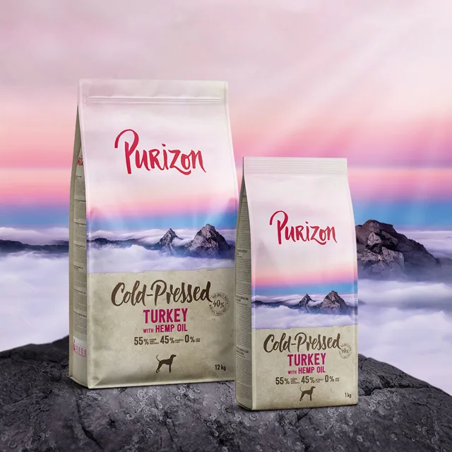 Purizon krůtí s konopným olejem lisované za studena - Výhodné balení: 2 x 12 kg