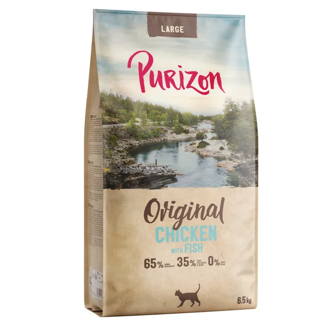 Purizon Large Adult kuře a ryba - bez obilovin - nová receptura: výhodné balení 2 x 6,5 kg