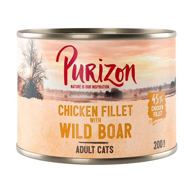 Purizon Original 12 ks (12 x 200 g) - bez obilovin - Adult: kuřecí filé s lososem