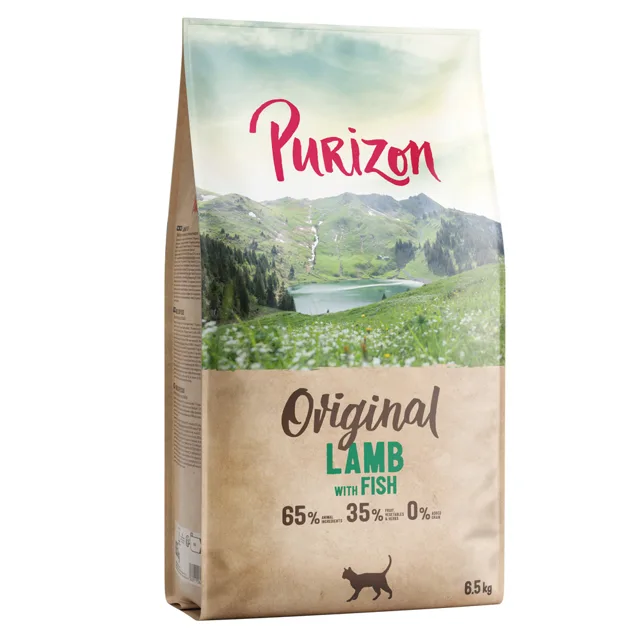 Purizon Original jehněčí s rybou - bez obilovin - Novinka - výhodné balení: 2 x 6,5 kg