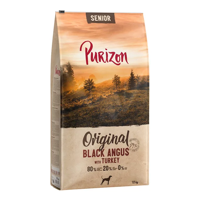 Purizon Senior Black Angus s krocanem - výhodné balení: 2 x 12  kg
