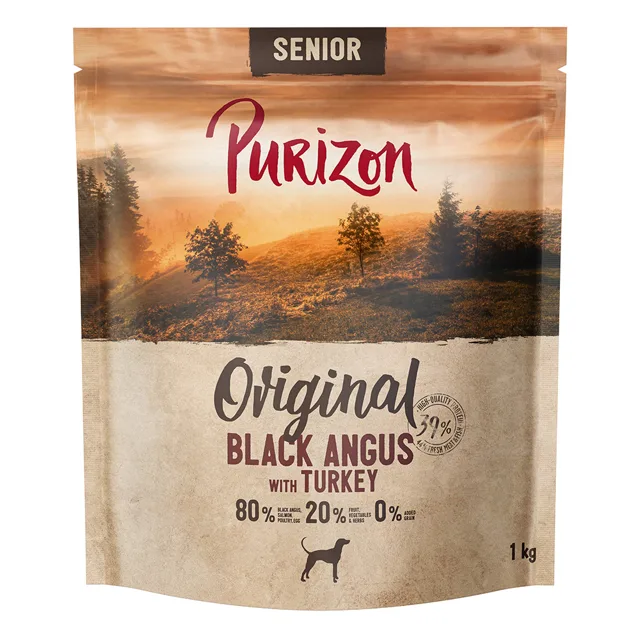 Purizon Senior Black Angus s krocanem - výhodné balení: 4 x 1 kg