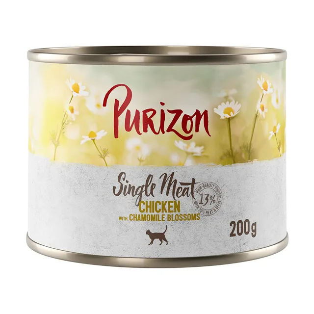Purizon Single Meat 12 x 200 g - výhodné balení - jehněčí s květy chmelu