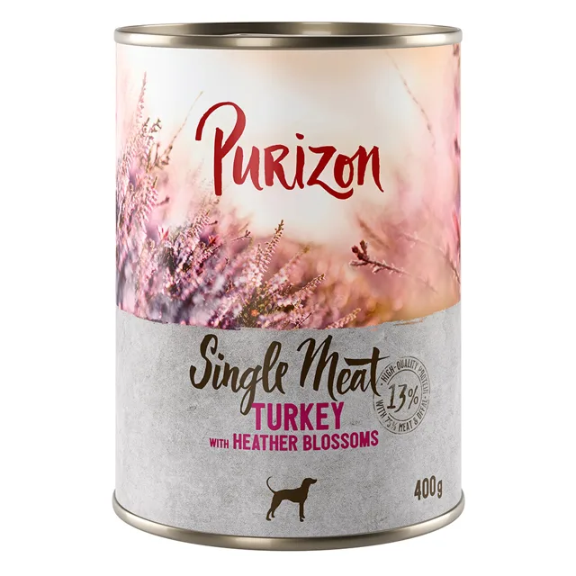 Purizon Single Meat 24 x 400 g – výhodné balení - kuřecí s květy heřmánku