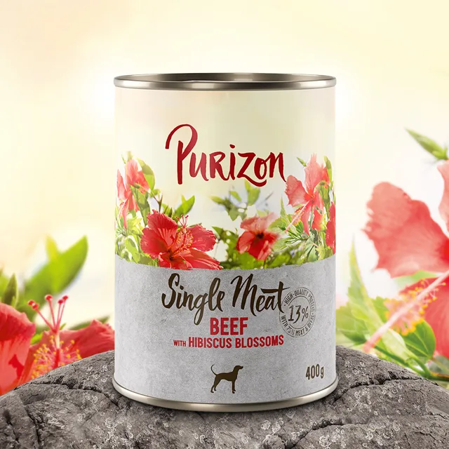 Purizon Single Meat 6 x 400 g - míchnané balení: kuřecí, hovězí, jehněčí