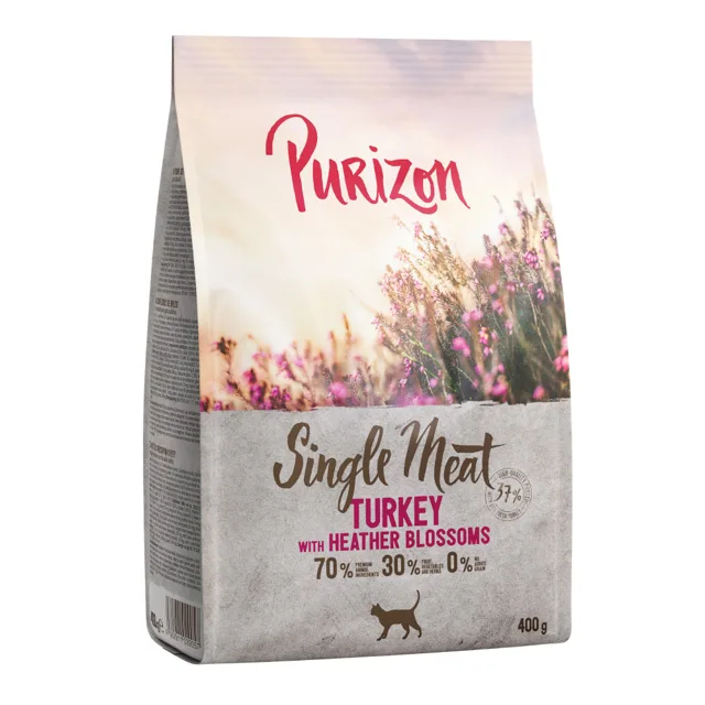Purizon Single Meat krůtí s květy vřesu - 6,5 kg