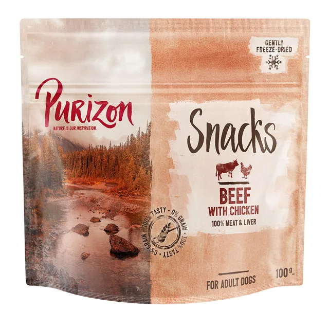 Purizon Snack hovězí a kuře - bez obilovin - 100 g