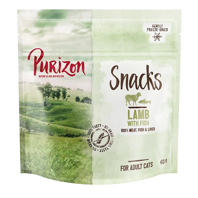Purizon Snack jehněčí & ryba - bez obilovin - 3 x 40 g