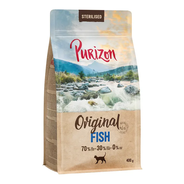 Purizon Sterilised Adult Fish - bez obilovin - NOVINKA výhodné balení: 2 x 6,5 kg
