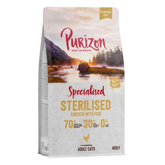 Purizon Sterilised Adult kuře a ryba - bez obilovin - 400 g