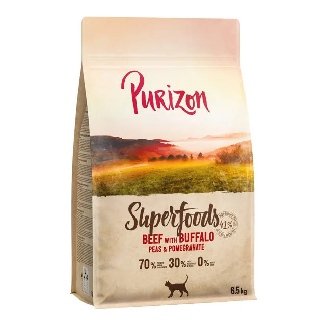 Purizon Superfoods pikantní hovězí s buvolím masem, hráškem a granátovým jablkem - 400 g