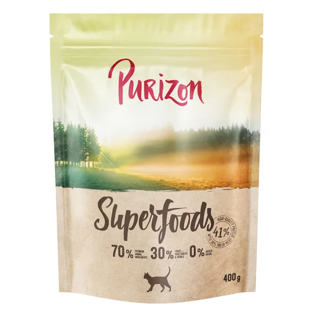 Purizon Superfoods pikantní hovězí s buvolím masem, hráškem a granátovým jablkem - 6,5 kg