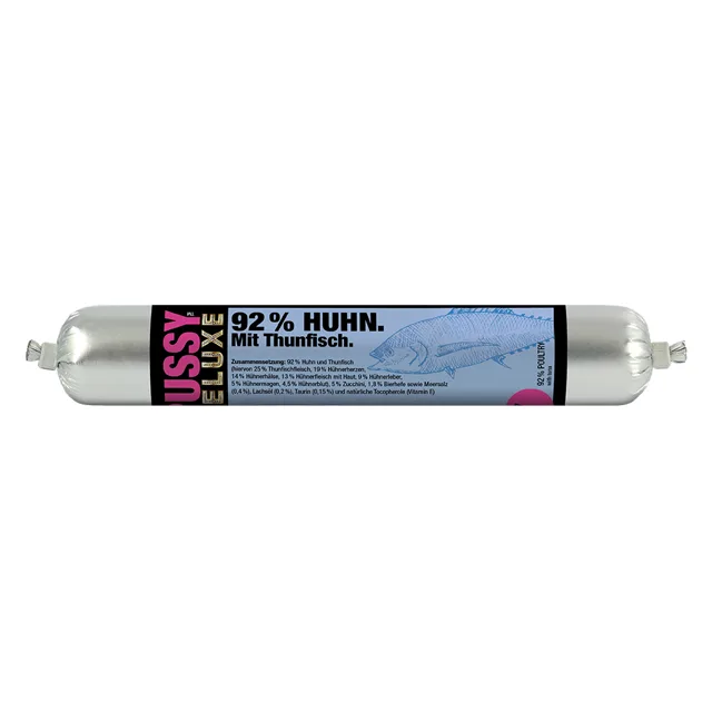 Pussy Deluxe želé nebo pěna 33 x 100 g - čisté kuřecí želé s mrkví a spirulinou 33 x 100 g