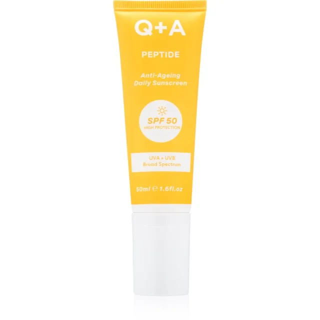 Q+A Peptide ochranný krém na obličej SPF 50 50 ml