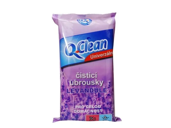 Q-Clean univerzální ubrousky Levandule 50 ks