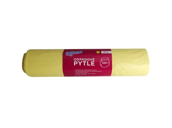 Q-Home CN odpadové pytle 120l 25 ks žluté