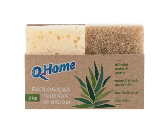 Q-Home ekologická houbička na nádobí 2 ks