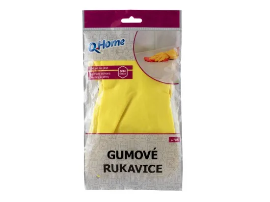 Q-Home gumové rukavice S/M