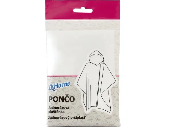 Q-Home jednorázová pláštěnka poncho