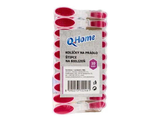 Q-Home kolíčky pogumované 10 ks