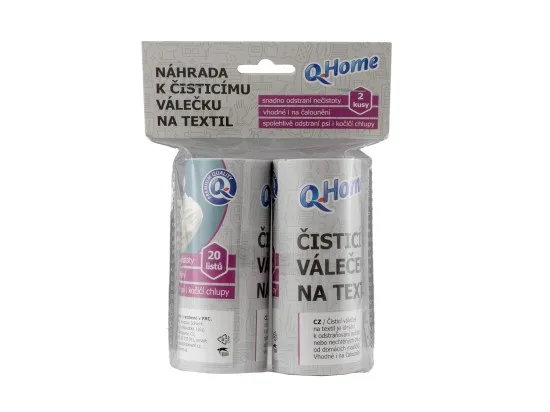Q-Home náhr váleček na textil 2 ks