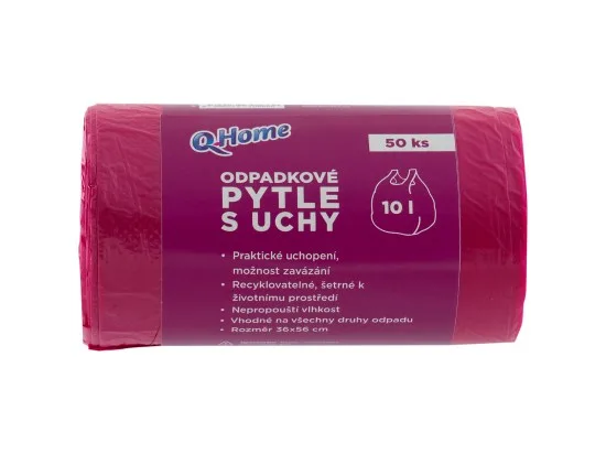 Q-Home odpadkové pytle s uchy 10l 50 ks