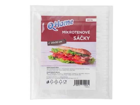 Q-Home svačinové sáčky 20x30cm 50 ks