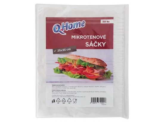 Q-Home svačinové sáčky 25 x 35 cm 50 ks