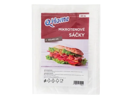Q-Home svačinové sáčky 30 x 40 cm 50 ks