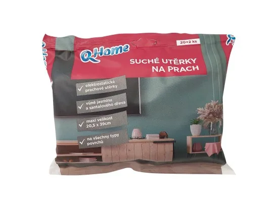Q-Home utěrky na prach 20+2 ks