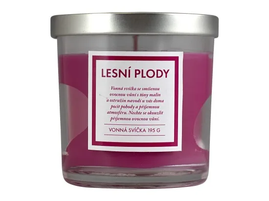 Q-Home vonná svíčka lesní plody 195 g s víčkem