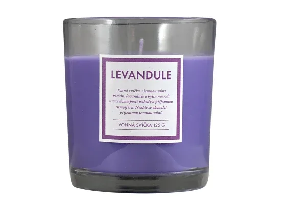 Q-Home vonná svíčka levandule 125 g bez víčka