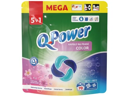 Q-Power prací kapsle Color 5v1 70 PD