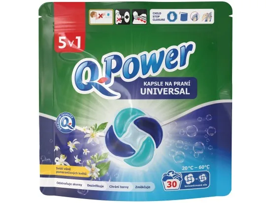 Q-Power prací kapsle Universal 5v1 30 PD