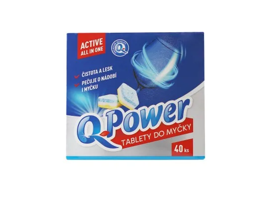 Q-Power tablety do myčky Active All in One 40 ks