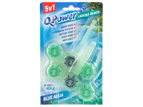 Q-Power tuhý WC závěs Blue Aqua Laguna Beach 2 x 40 g