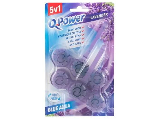 Q-Power tuhý WC závěs Blue Aqua Lavender 2 x 40 g