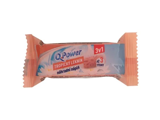 Q-Power WC kostka náhradní náplň Tropický Leknín 3v1 40 g