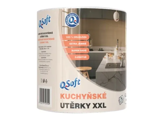 Q-Soft kuchyňské utěrky XXL 3vrstvé 290 útržků