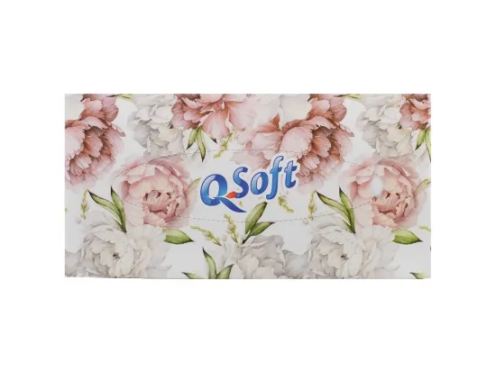 Q-Soft papírové kapesníky 3vrstvé 80 ks