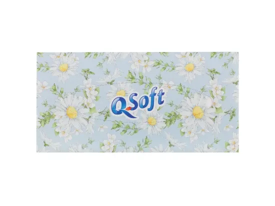 Q-Soft papírové kapesníky 3vrstvé 80 ks