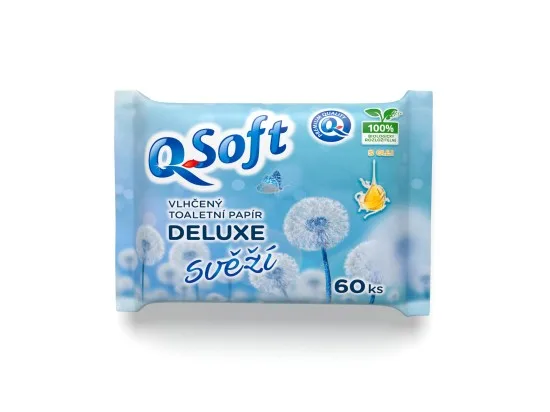 Q-Soft vlhčený toaletní papír super jemný 60 ks