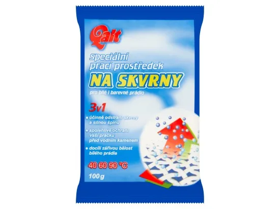 Qalt speciální prací prostředek na skvrny pro bílé i barevné prádlo 100 g