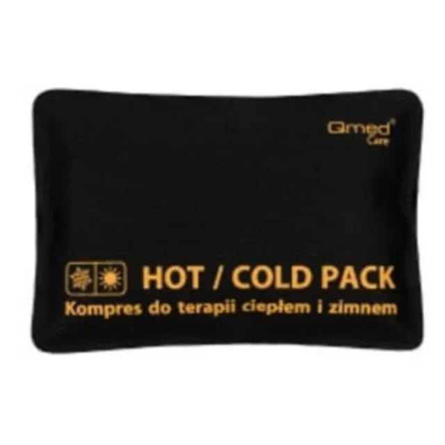 QMED Hot/Cold gelový polštářek černý 10 x 15 cm