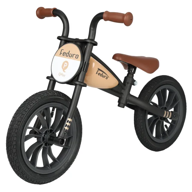 QPlay Odrážedlo Feduro Beige, věk 3-6 let, do 30 kg