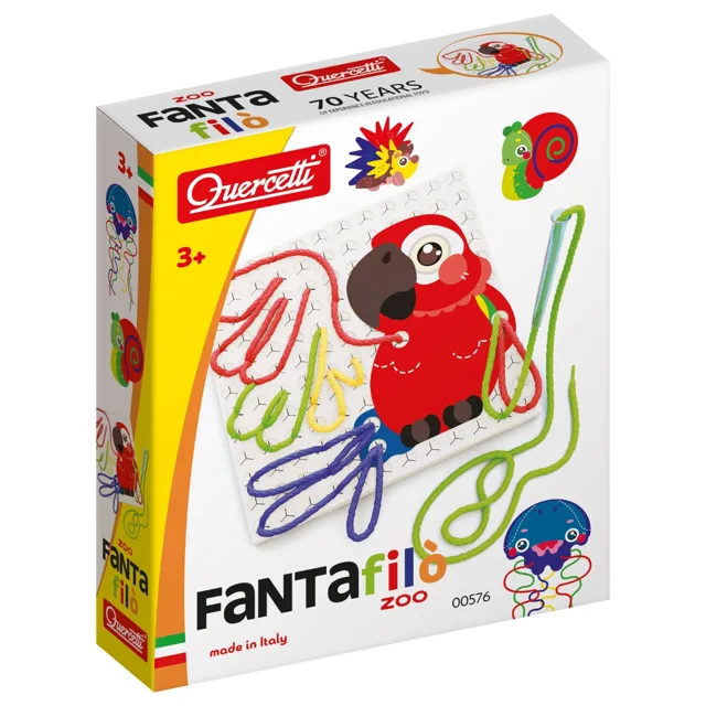 Quercetti Fanta Filo Zoo - vyšívací souprava