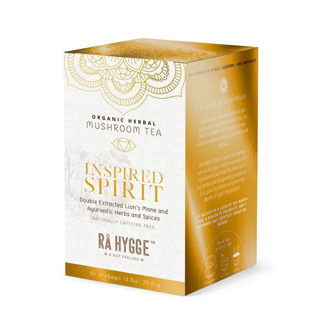 Ra Hygge Inspired Spirit bylinný čaj s Lion´s mane, porcovaný, BIO, 16 ks