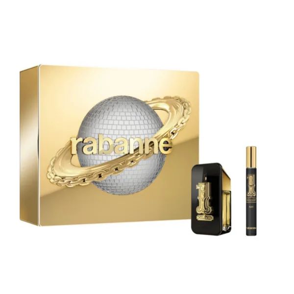 Rabanne 1 Million Black dárkový set (parfémová voda 50 ml +  cestovní balení vůně) 1 ks