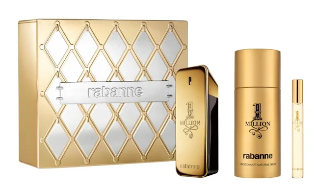 Rabanne 1 Million - EDT 100 ml + deodorant ve spreji 150 ml + EDT 10 ml
