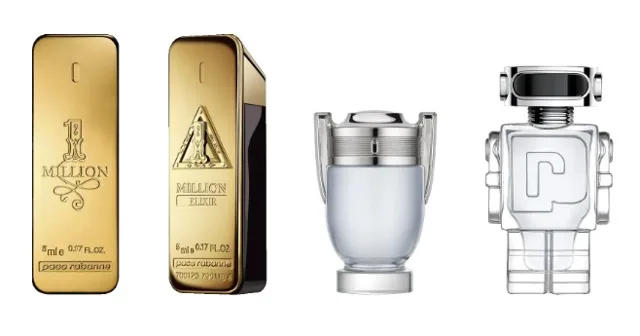 Rabanne Kolekce miniatur Rabanne pro muže - One Million - EDT 5 ml + One Million Elixir Intense - parfém 5 ml + Invictus - EDT 5 ml + Phantom - EDT 5 ml
